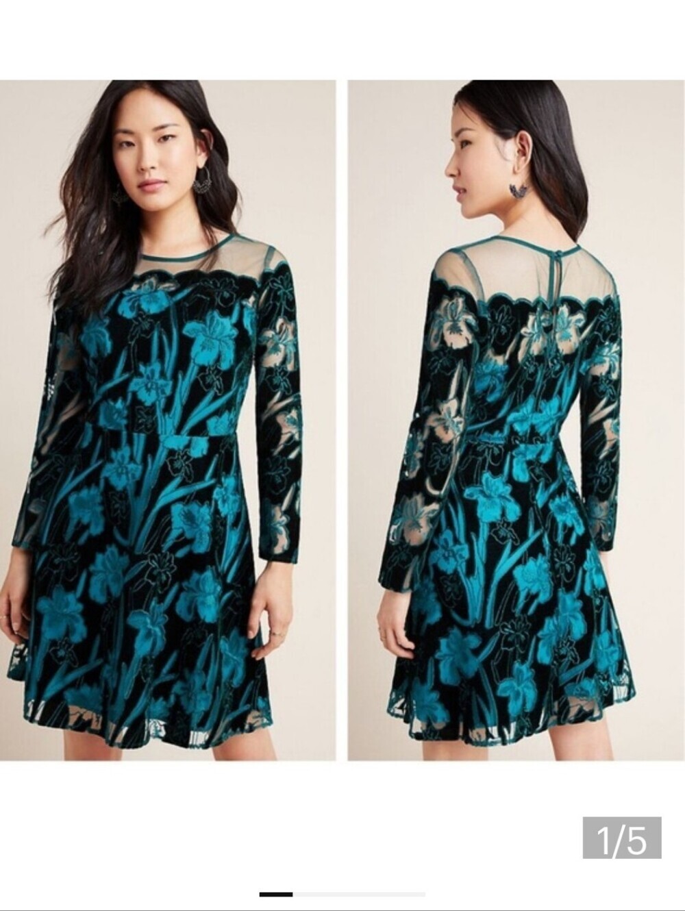 Eva Franco Juliet Lace Velvet Dress